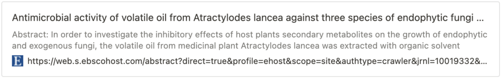 Atractylodes Lancea grown on the Mongolian Plateau